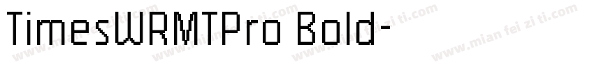 TimesWRMTPro Bold字体转换